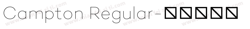 Campton Regular字体转换